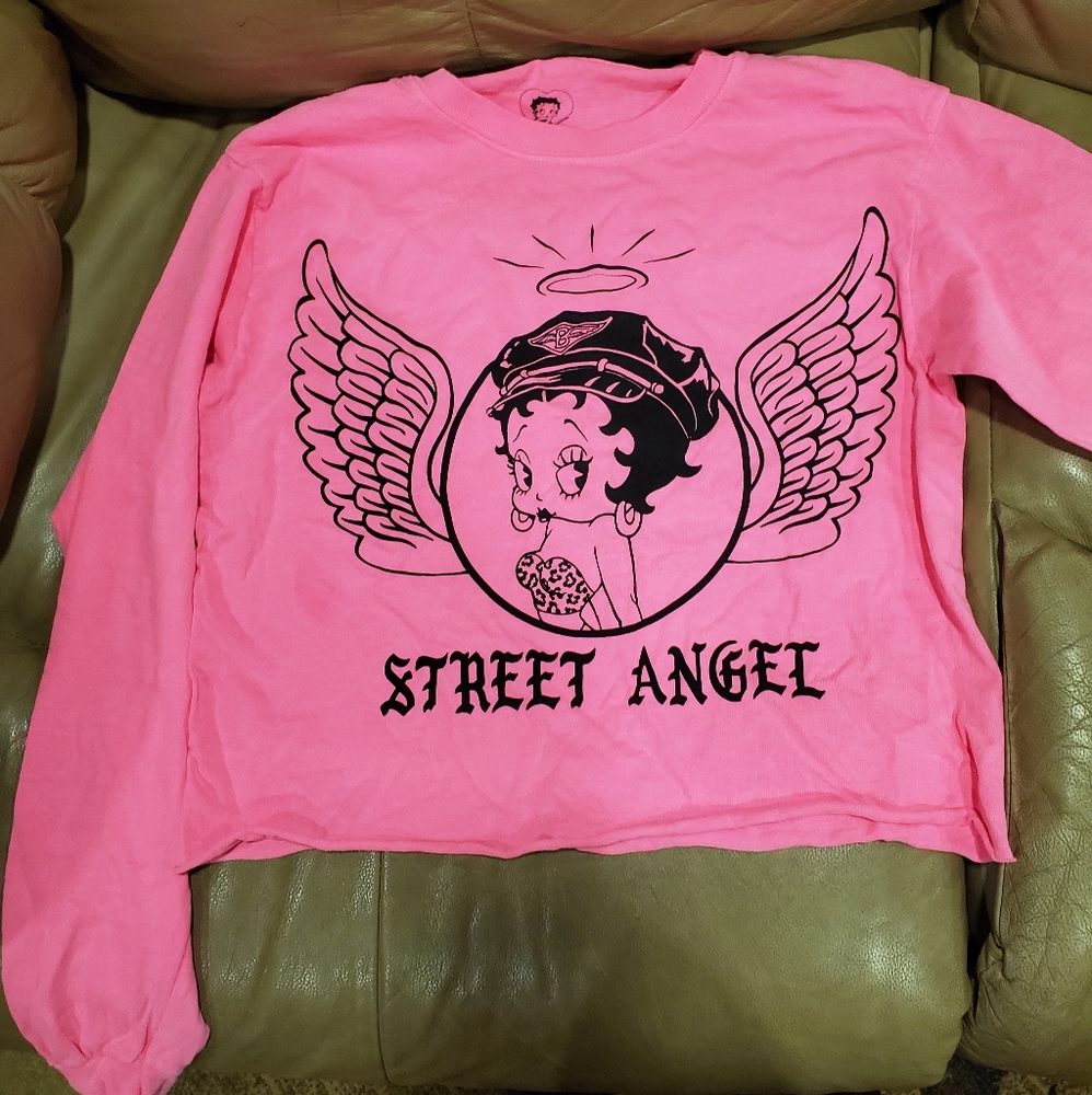 Betty Boop long sleeve crop